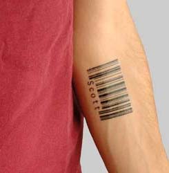 Barcode Tattoo Generator