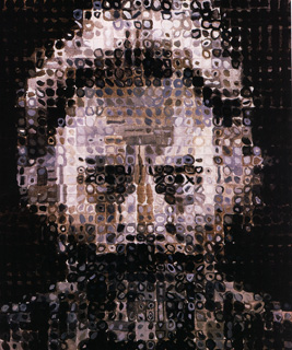 Chuck Close's painting of Lucas